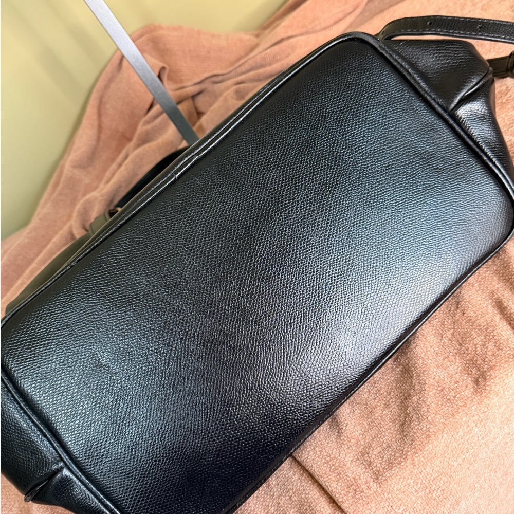 Coach Crossgrain Leather Pleated Large Tote Shoulder and Crossbody Bag - Picture 9 of 16